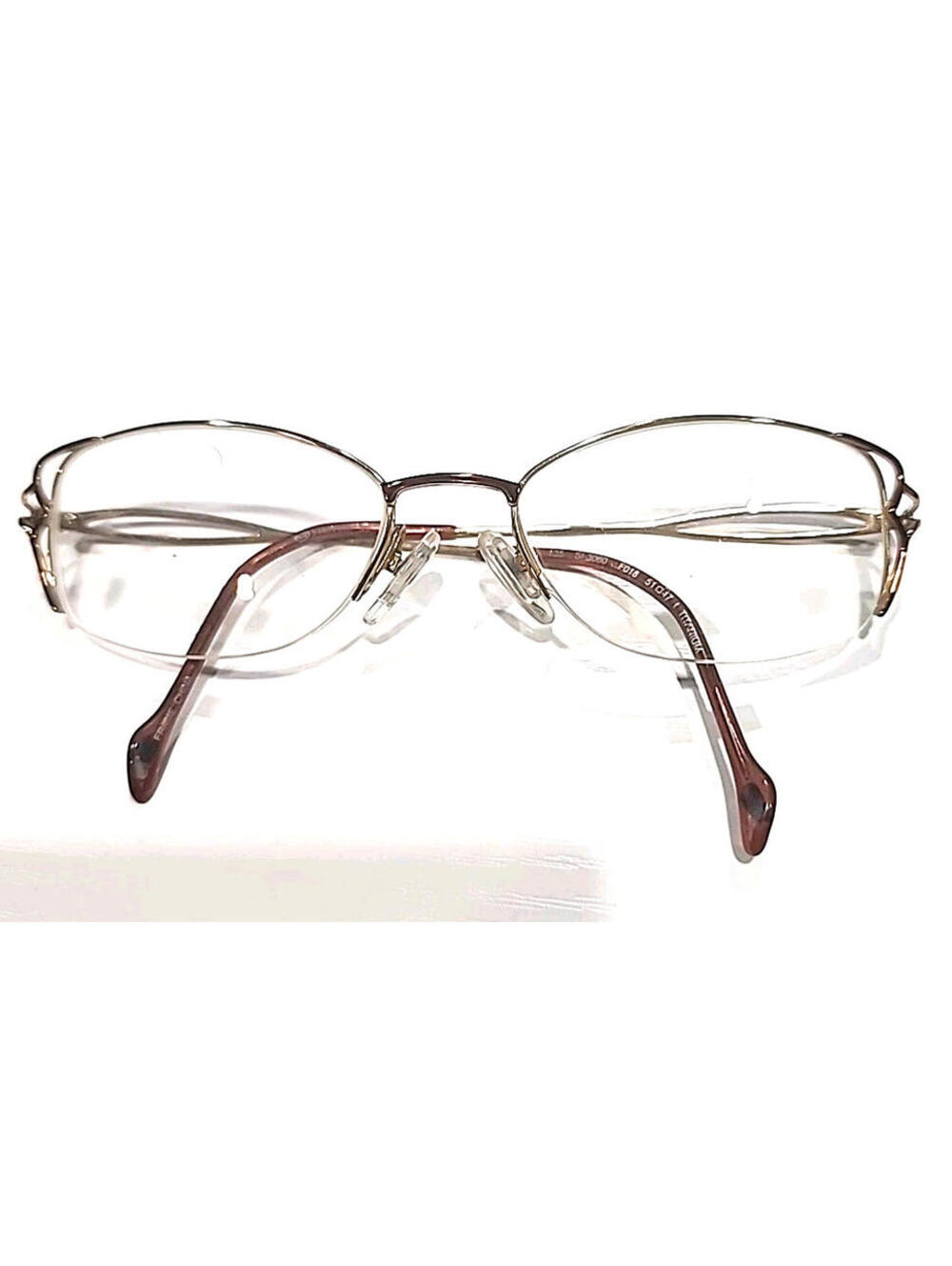 Stepper SI3060 F018 Gold Titanium Half Rim Rectangle Eyeglasses Frame 51-17 135